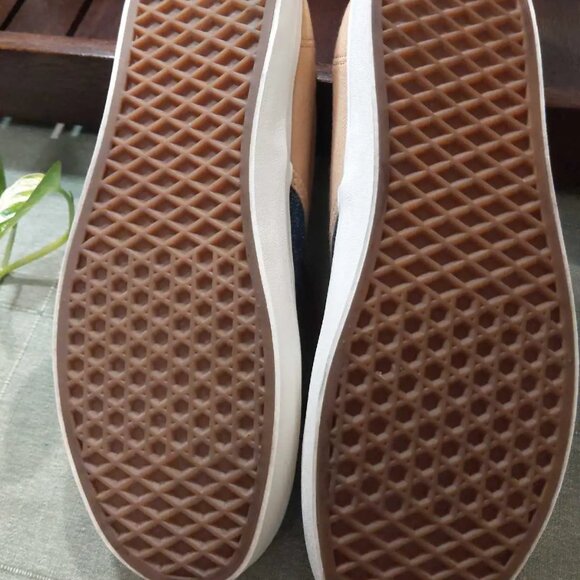 Vans Men's Denim Beige Canvas Shoes - Size 9.5 - Picture 6 of 6